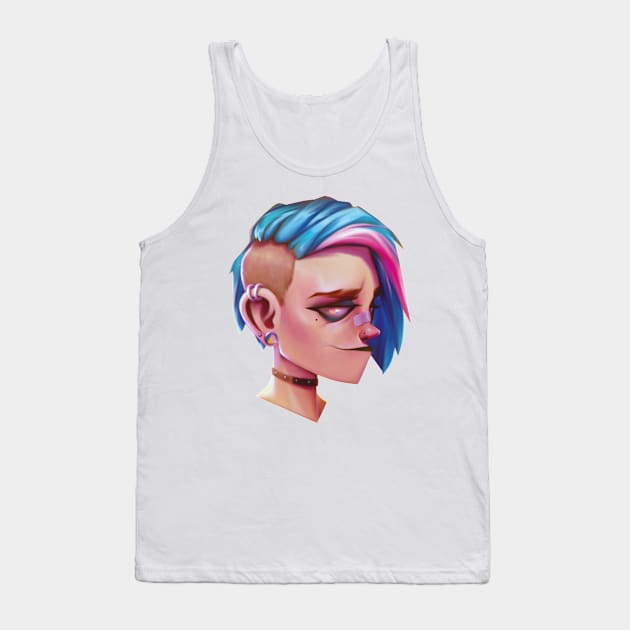 PunkGirl Tank Top by ivanOFFmax